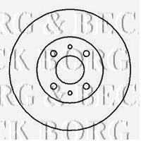 Передние тормозные диски BBD5018 Borg&beck