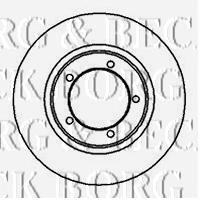 BBD4980 Borg&beck disco do freio dianteiro