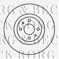 Передние тормозные диски BBD4981 Borg&beck