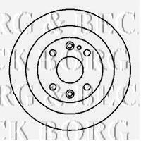 BBD4994 Borg&beck disco do freio traseiro