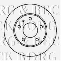 BBD4997 Borg&beck disco do freio dianteiro