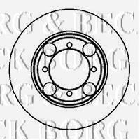 BBD4989 Borg&beck disco do freio dianteiro