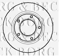 Передние тормозные диски BBD4876 Borg&beck