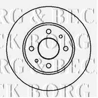BBD4875 Borg&beck disco do freio dianteiro