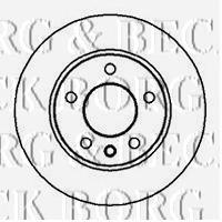 BBD4887 Borg&beck disco do freio dianteiro