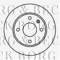 BBD4885 Borg&beck disco do freio dianteiro