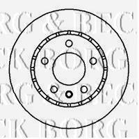 BBD4888 Borg&beck disco do freio dianteiro