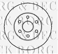 Передние тормозные диски BBD4854 Borg&beck