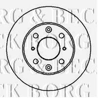 Передние тормозные диски BBD4848 Borg&beck