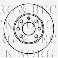 Передние тормозные диски BBD4857 Borg&beck