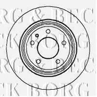 BBD4895 Borg&beck disco do freio traseiro