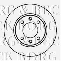 BBD4910 Borg&beck disco do freio traseiro