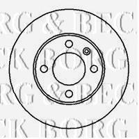 BBD5110 Borg&beck disco do freio dianteiro