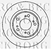 BBD5129 Borg&beck disco do freio dianteiro