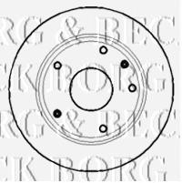 BBD5126 Borg&beck disco do freio traseiro