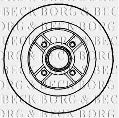 BBD5721S Borg&beck disco do freio traseiro