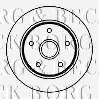 BBD5739S Borg&beck disco do freio traseiro
