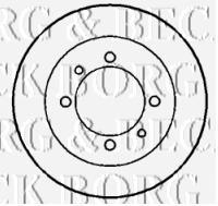 BBD5731S Borg&beck disco do freio traseiro