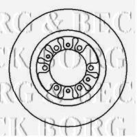 Передние тормозные диски BBD5044 Borg&beck