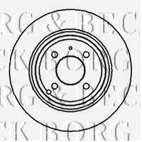 BBD5038 Borg&beck disco do freio traseiro