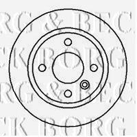 BBD5041 Borg&beck disco do freio traseiro
