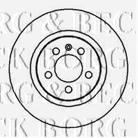 BBD5040 Borg&beck disco do freio dianteiro
