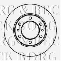 BBD5036 Borg&beck disco do freio dianteiro