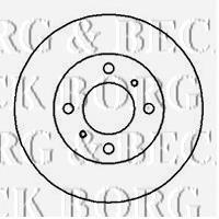 Передние тормозные диски BBD5097 Borg&beck