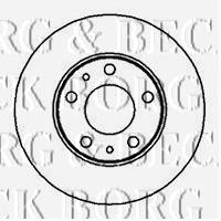 Передние тормозные диски BBD5093 Borg&beck