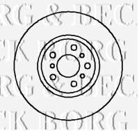 Передние тормозные диски BBD5108 Borg&beck