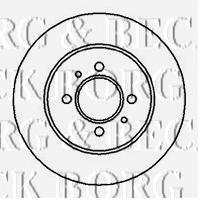 BBD5101 Borg&beck disco do freio traseiro