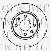 BBD5099 Borg&beck disco do freio dianteiro