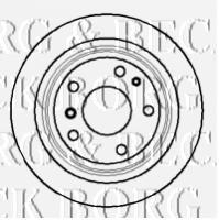 Disco do freio traseiro BBD5075 Borg&beck