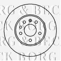 BDA1805.10 Open Parts disco do freio traseiro