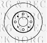 Передние тормозные диски BBD4332 Borg&beck