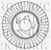 Передние тормозные диски BBD4333 Borg&beck