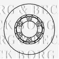 Передние тормозные диски BBD4303 Borg&beck