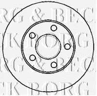 BBD4316 Borg&beck disco do freio dianteiro