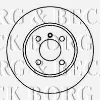 BBD4311 Borg&beck disco do freio dianteiro