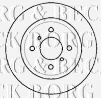 Передние тормозные диски BBD4392 Borg&beck