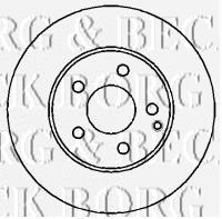 BBD4352 Borg&beck disco do freio dianteiro