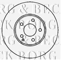 Передние тормозные диски BBD4344 Borg&beck