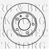 BBD4362 Borg&beck disco do freio dianteiro
