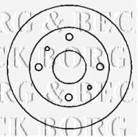 Передние тормозные диски BBD4360 Borg&beck