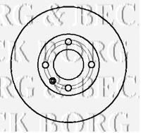 Передние тормозные диски BBD4233 Borg&beck