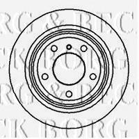 BBD4218 Borg&beck disco do freio traseiro