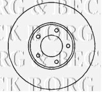 Передние тормозные диски BBD4275 Borg&beck