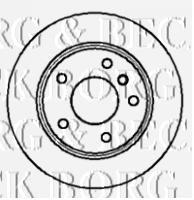 BBD4289 Borg&beck disco do freio traseiro