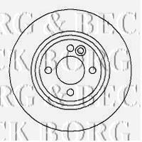 Передние тормозные диски BBD4256 Borg&beck