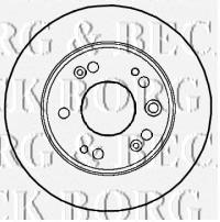 BBD4590 Borg&beck disco do freio traseiro